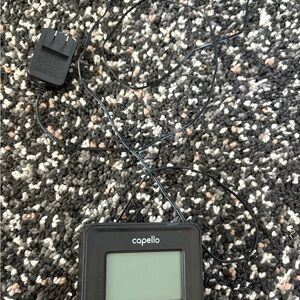 Capello Black Digital Clock with Charger